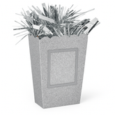 Silver Glitter Balloon Weight Centerpiece with Photo Frame